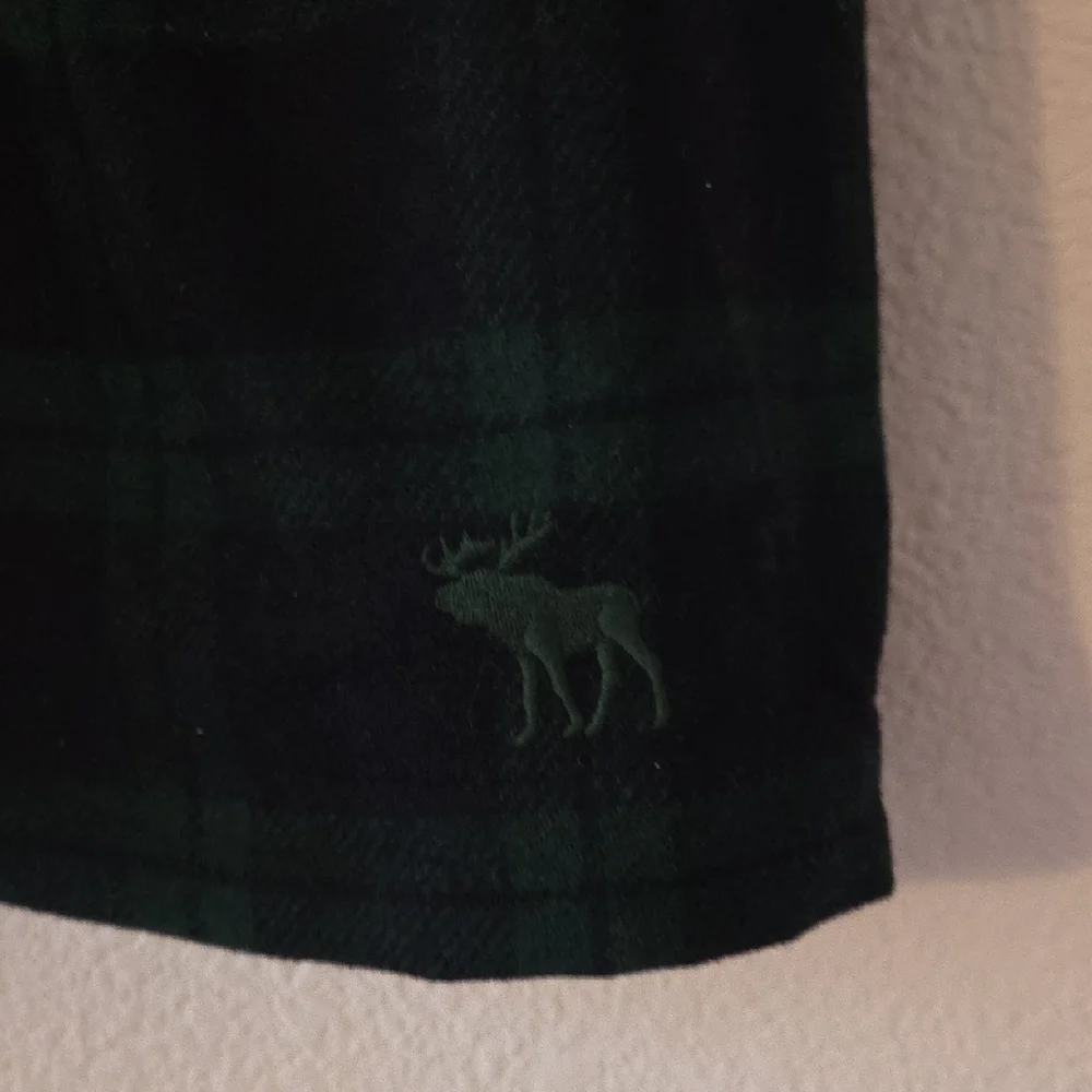 Adorable Vintage Abercrombie & Fitch Dark Plaid Strapless Mini Dress - Picture 5 of 9